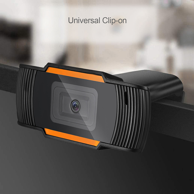 Adesso CYBERTRACK H2 Webcam - 0.3 Megapixel - Black - USB 2.0 - Fixed Focus - Microphone